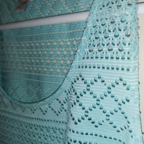 GUESS Blue tank top crochet XS - Picture 7 of 10